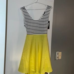 NWT Blue, White, Yellow Dress